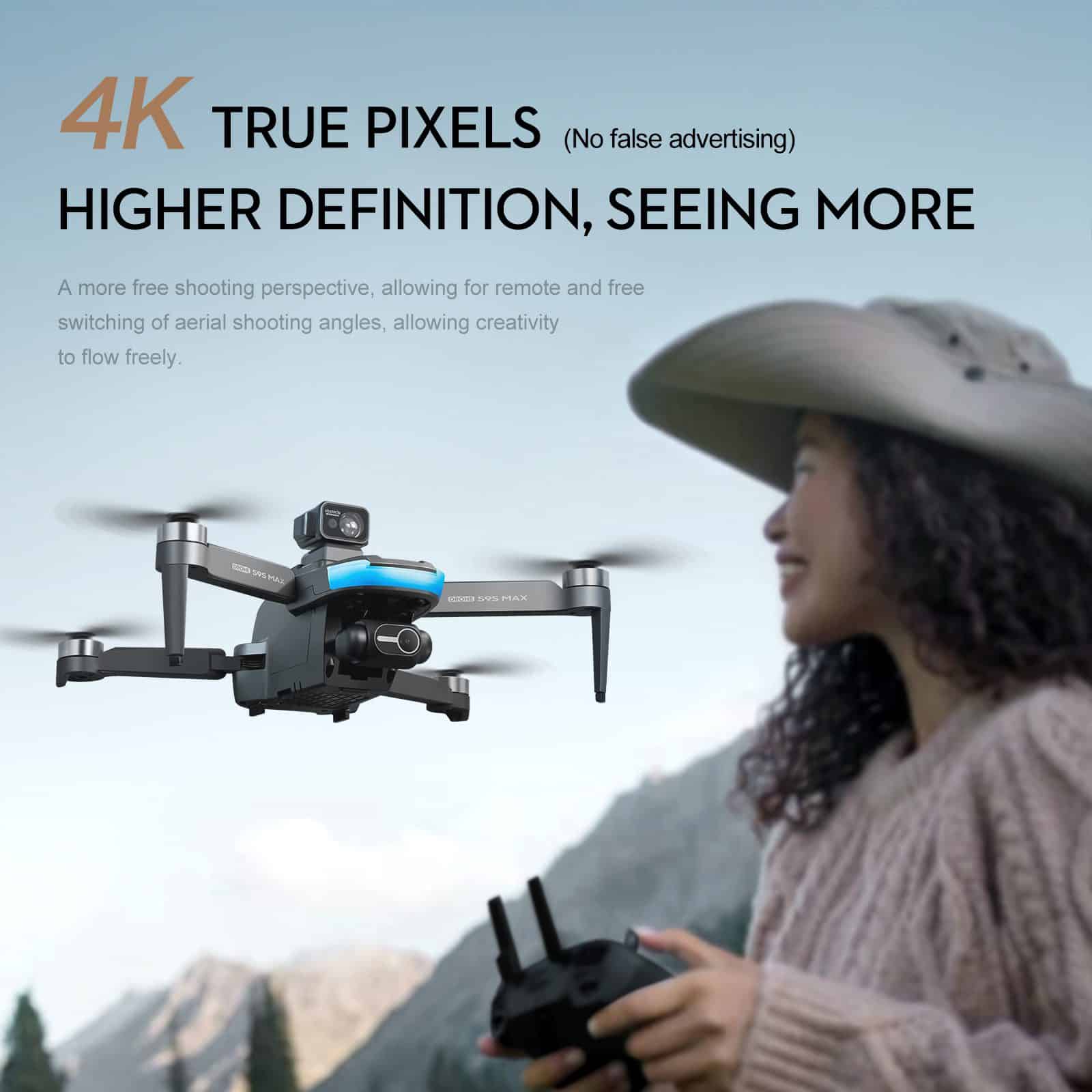 Professional GPS Drone 4K Hd Quadcopter S9S - 画像 (8)