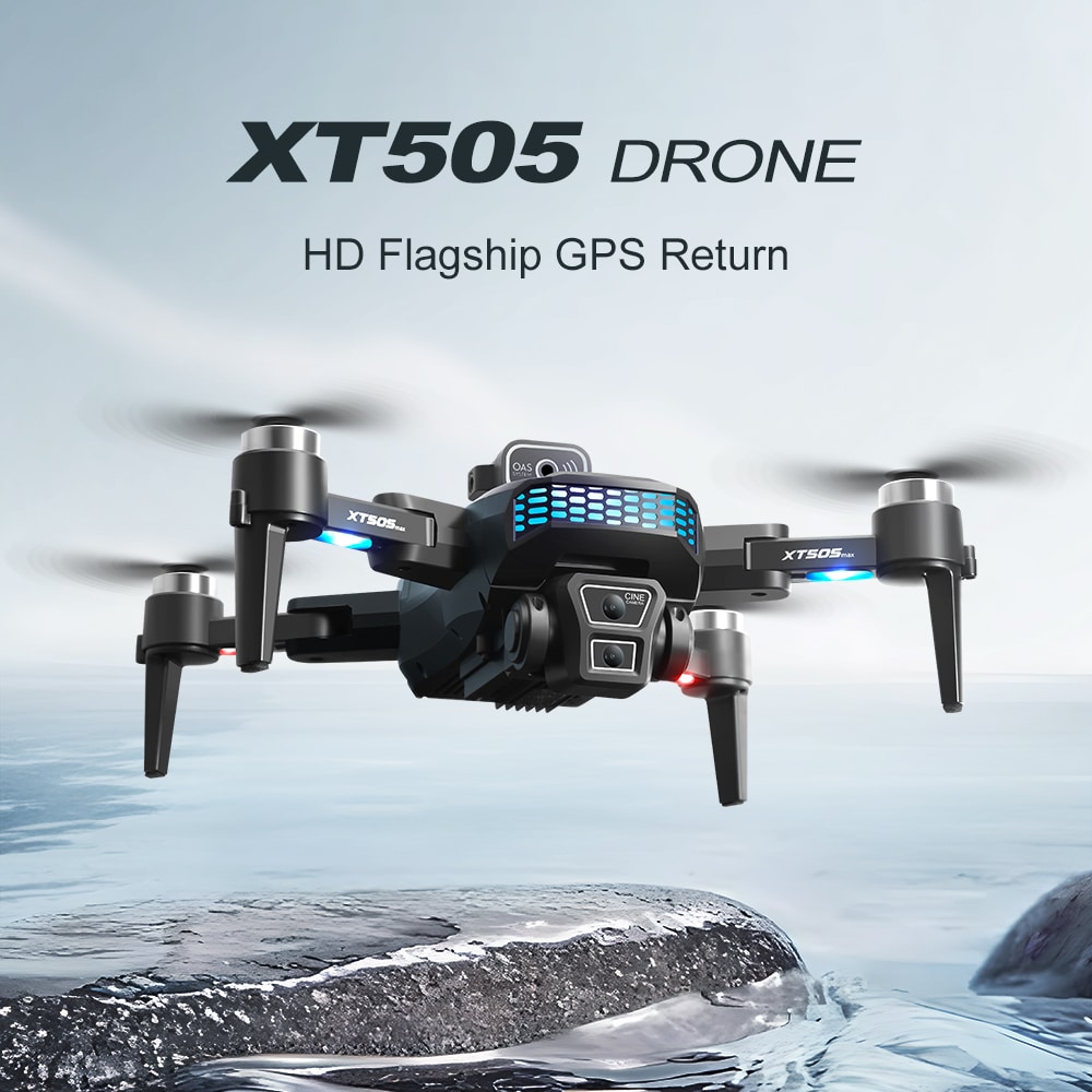 GPS Drone Cool Lights 4K HD Quadcopter XT505 - 画像 (11)