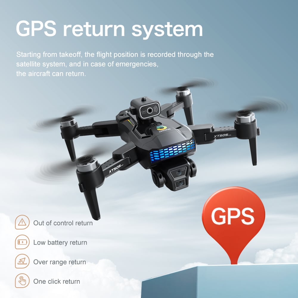 GPS Drone Cool Lights 4K HD Quadcopter XT505 - 画像 (24)