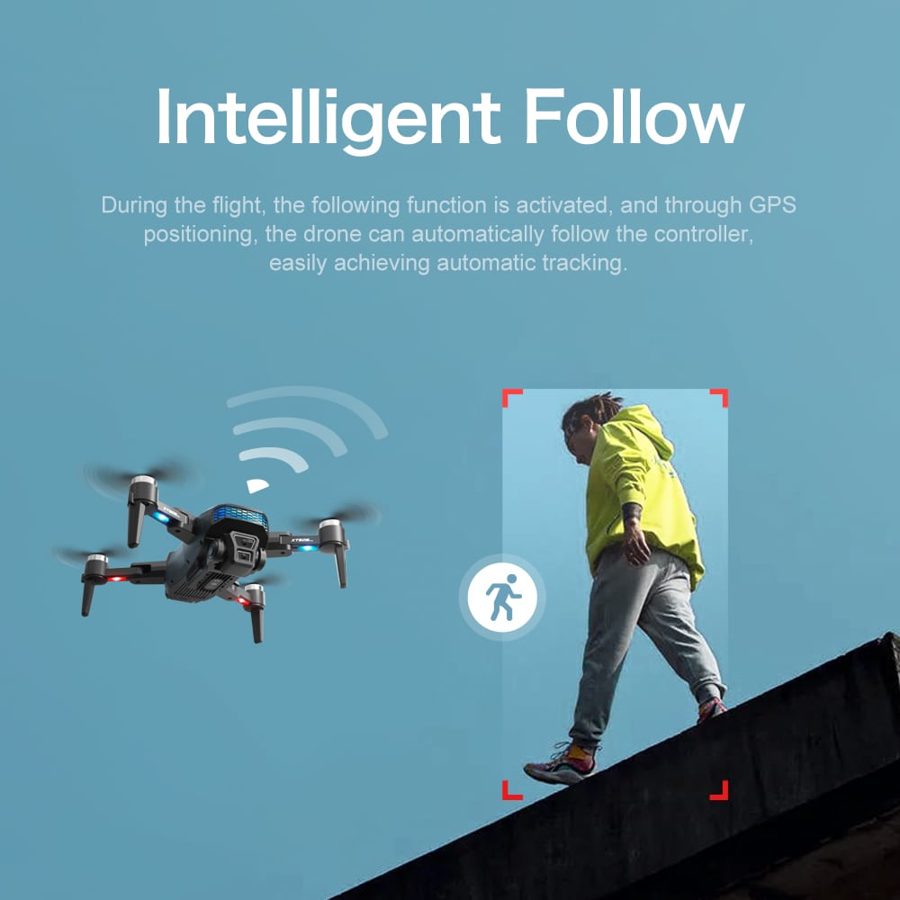 GPS Drone Cool Lights 4K HD Quadcopter XT505 - 画像 (29)