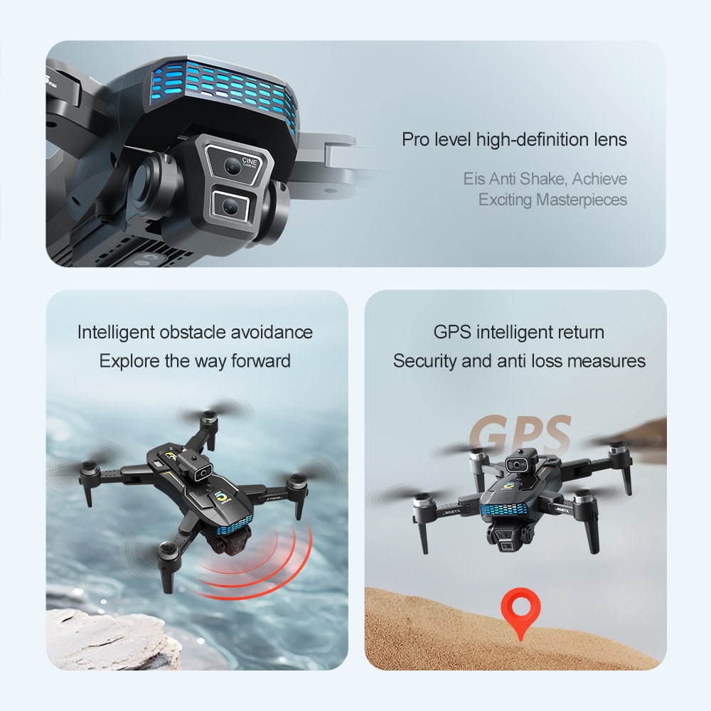 GPS Drone Cool Lights 4K HD Quadcopter XT505 - 画像 (12)