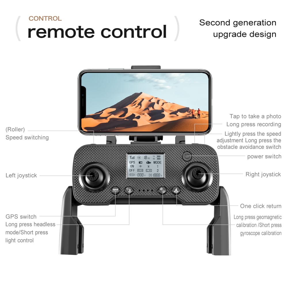 GPS Drone Cool Lights 4K HD Quadcopter XT505 - 画像 (37)