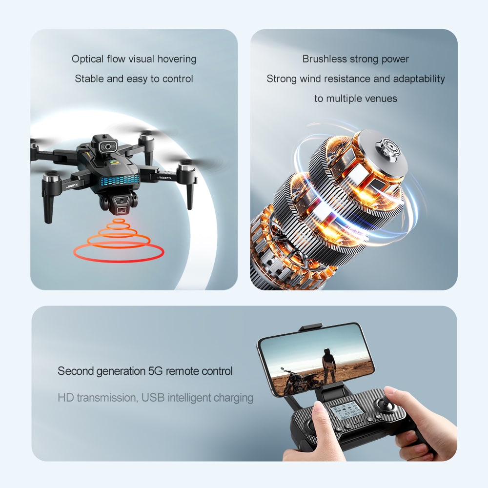 GPS Drone Cool Lights 4K HD Quadcopter XT505 - 画像 (13)