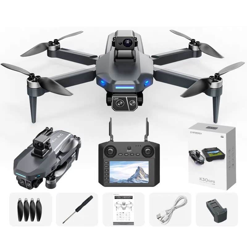 4.5 Inch Remote Screen GPS Drone Intelligent Hd Camera UAV K30