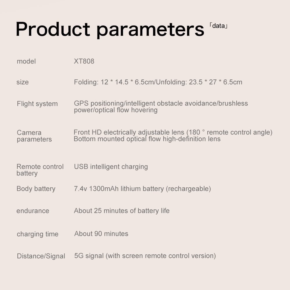 Professional GPS Drone 4K Hd Camera UAV XT808 - 画像 (16)