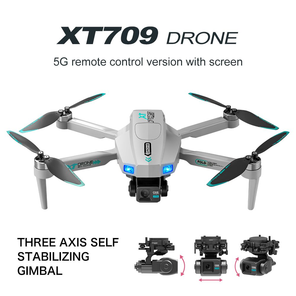 Professional GPS Drone 3-Axis Gimbal UAV XT709 - 画像 (9)