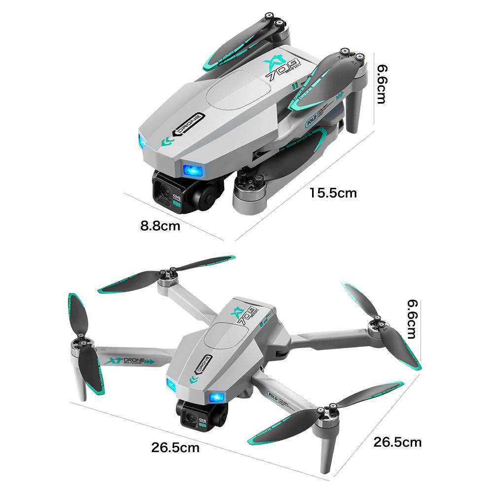Professional GPS Drone 3-Axis Gimbal UAV XT709 - 画像 (11)