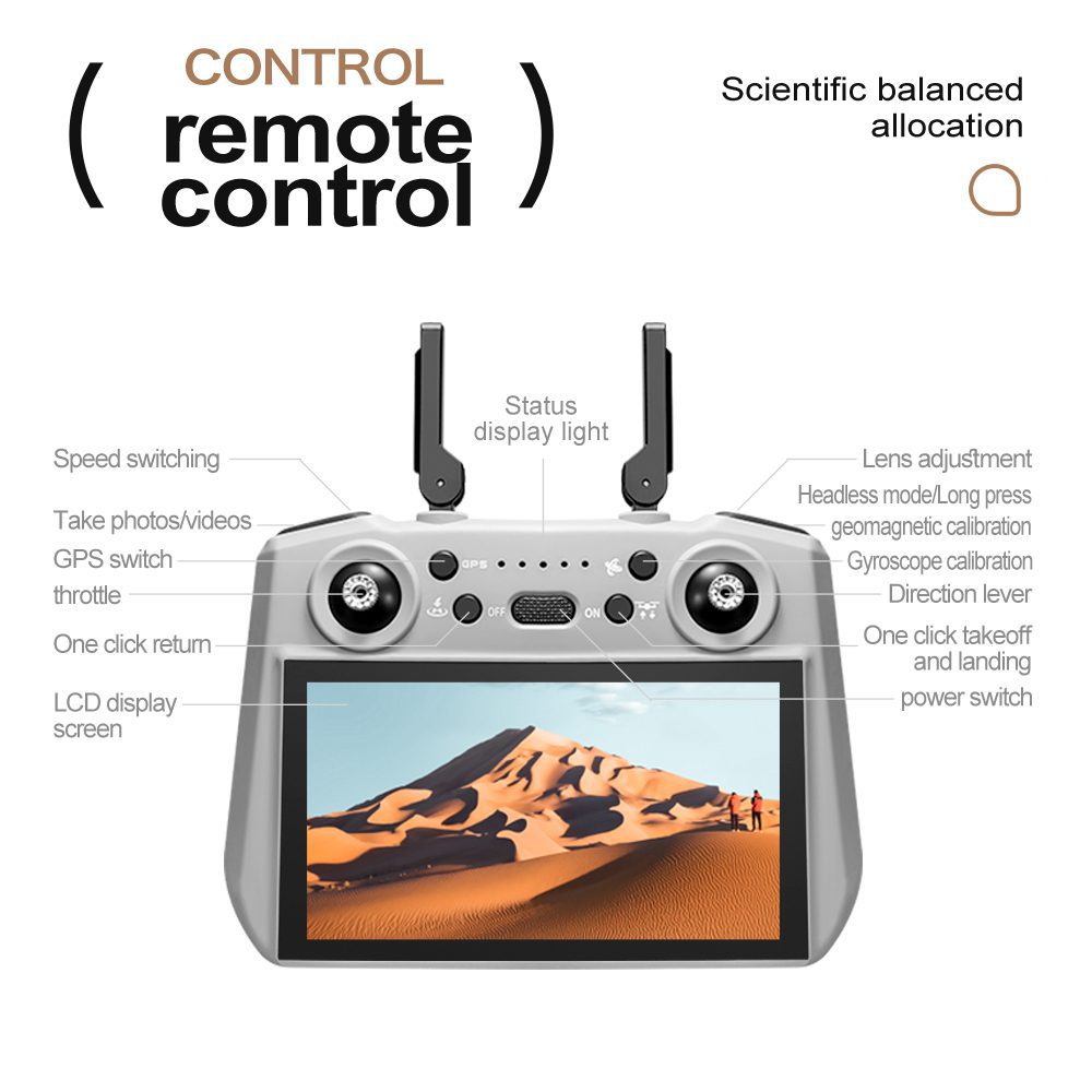 Professional GPS Drone 3-Axis Gimbal UAV XT709 - 画像 (10)