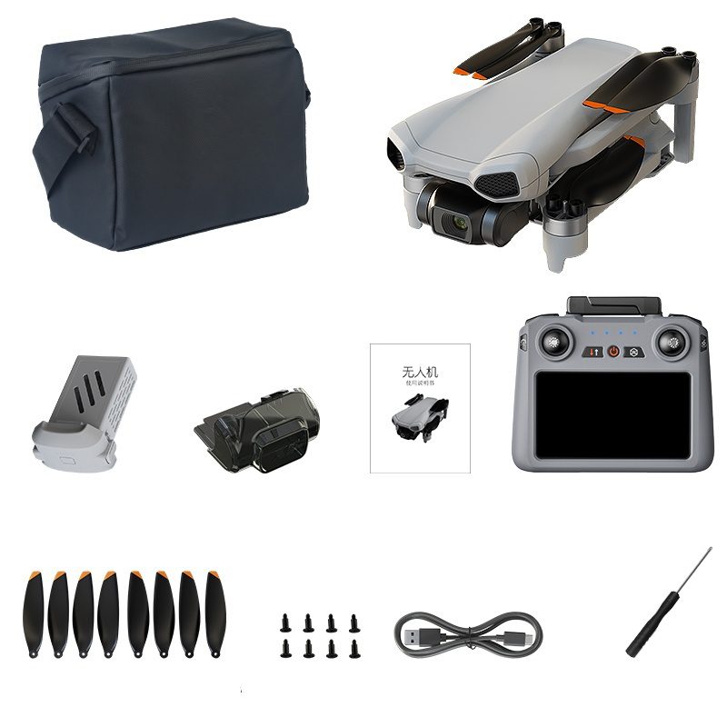Professional GPS Drone Three Axis Gimbal 5.5" Remote Control Screen 5G Relay 4K HD Camera UAV 017