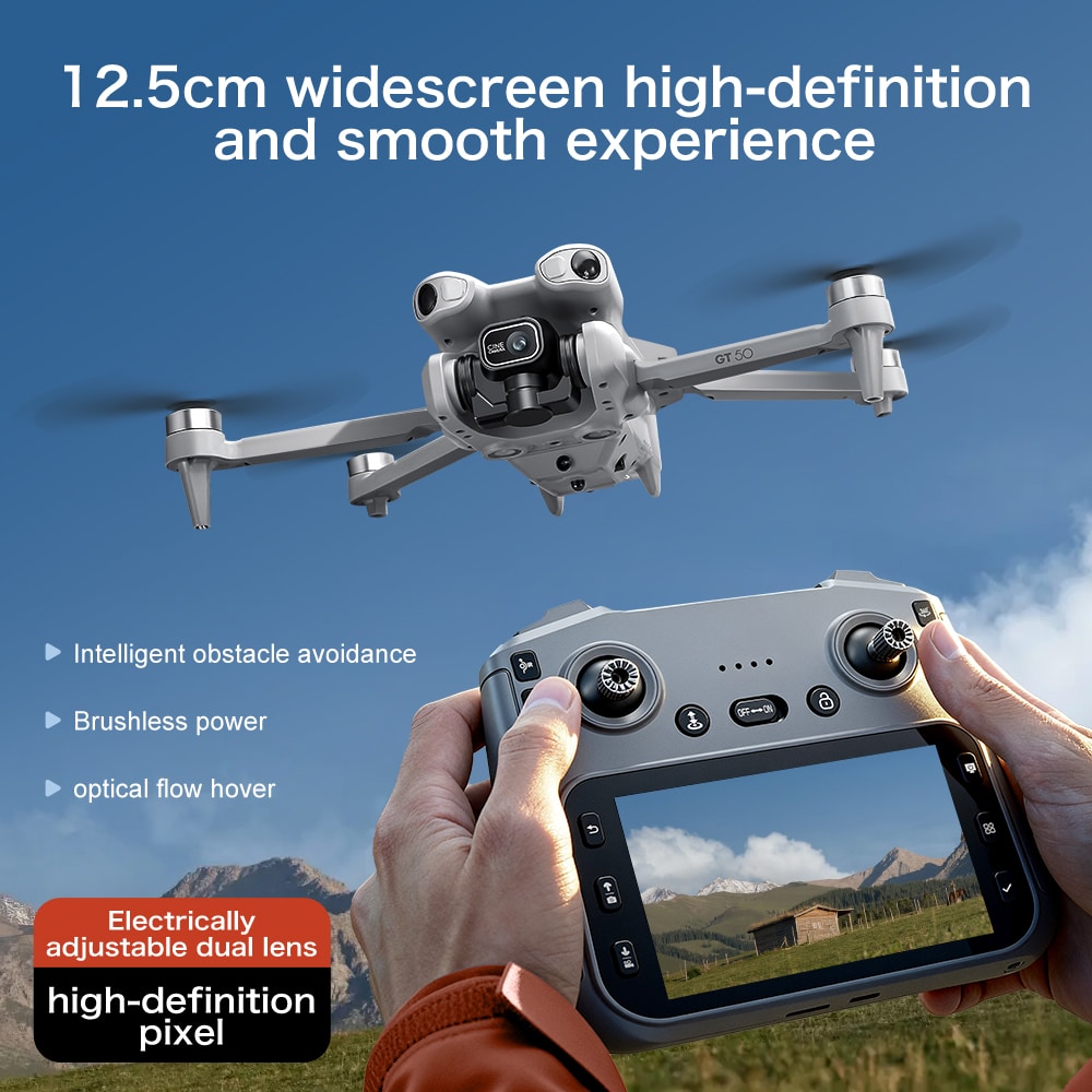 New RC Drone 4.3 Inch Screen Aircraft Toy GT50 - 画像 (2)