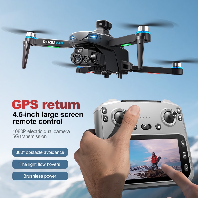 GPS Drone Professional 4K HD Quadcopter UAV RG709PRO - 画像 (2)