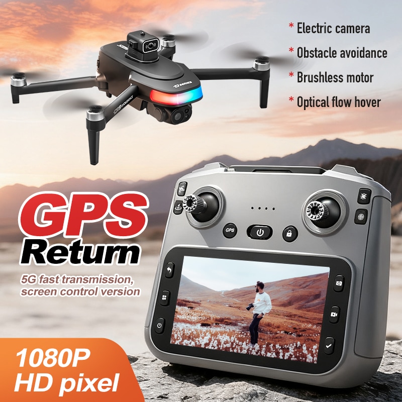 GPS Drone Cool Lights 4K HD Camera Quadcopter D19 - 画像 (2)