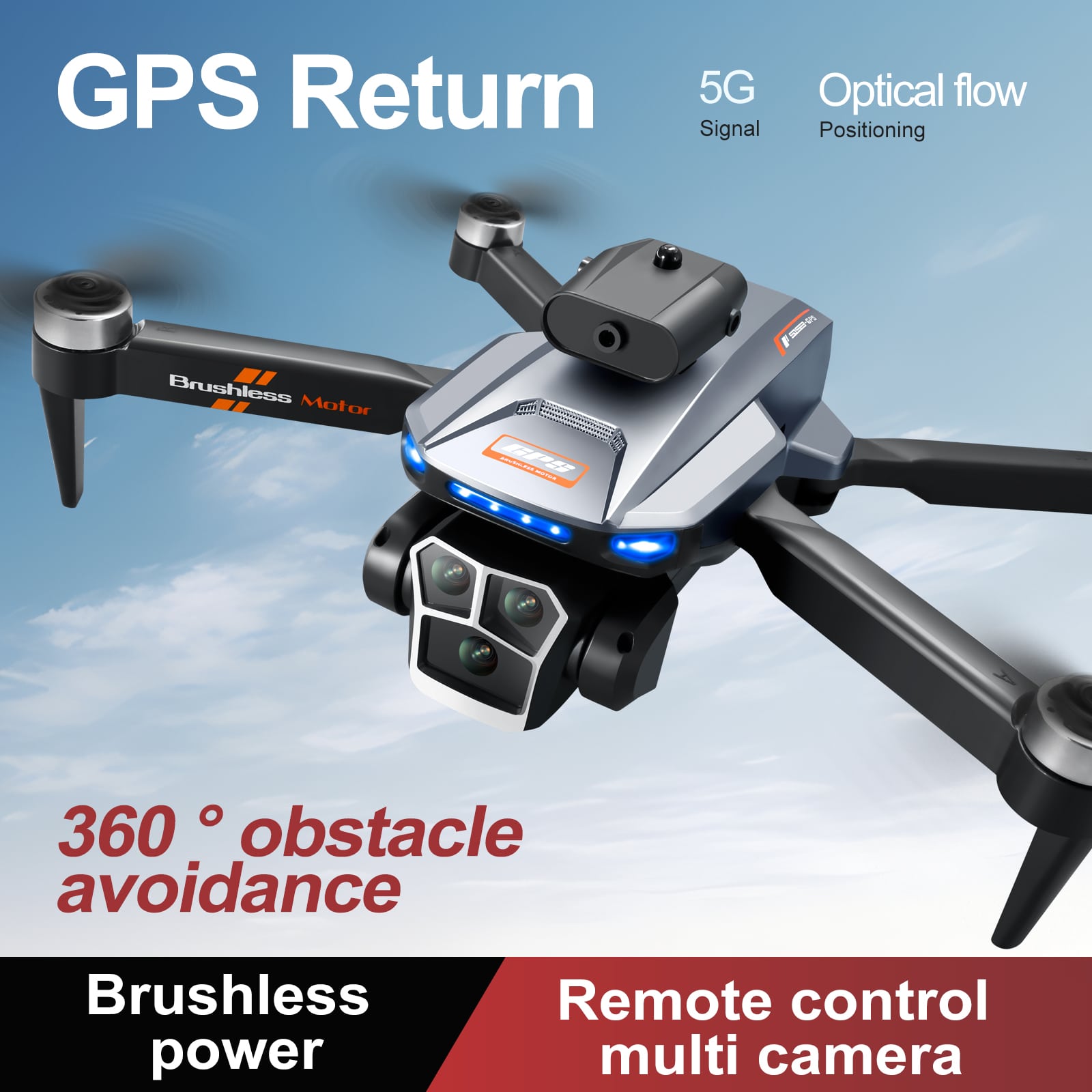 GPS Drone RC Screen 4k HD Camera UAV S158MAX - 画像 (2)