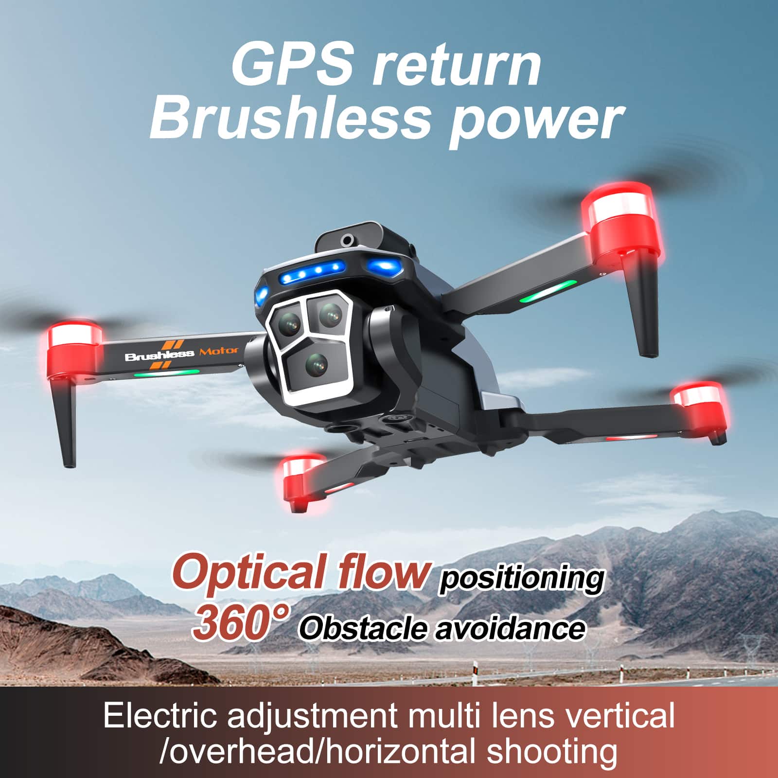 GPS Drone RC Screen 4k HD Camera UAV S158MAX - 画像 (3)