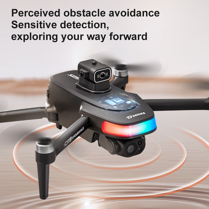 GPS Drone Cool Lights 4K HD Camera Quadcopter D19 - 画像 (6)