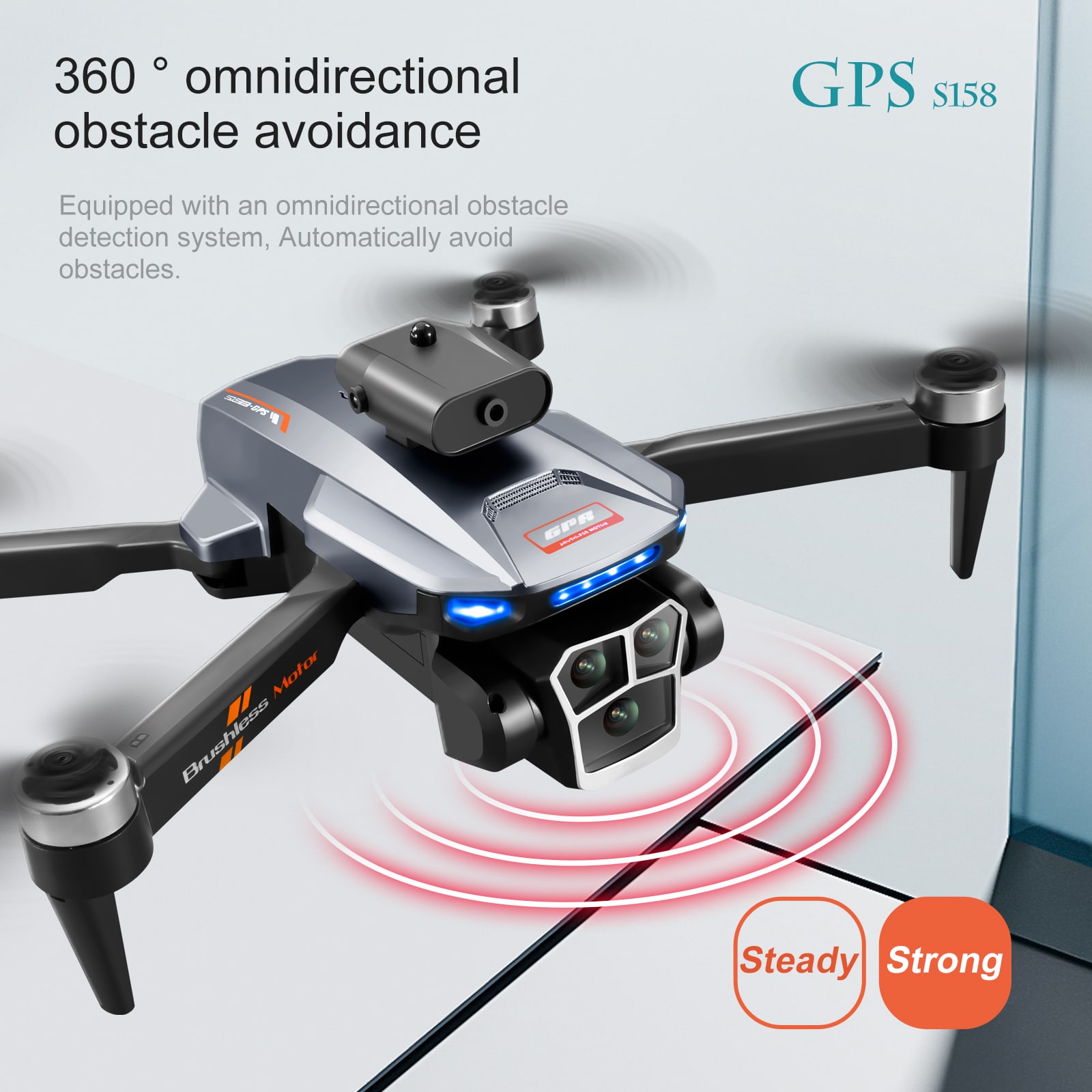 GPS Drone RC Screen 4k HD Camera UAV S158MAX - 画像 (7)
