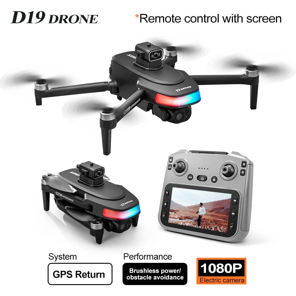 GPS Drone Cool Lights 4K HD Camera Quadcopter D19 - 画像 (10)