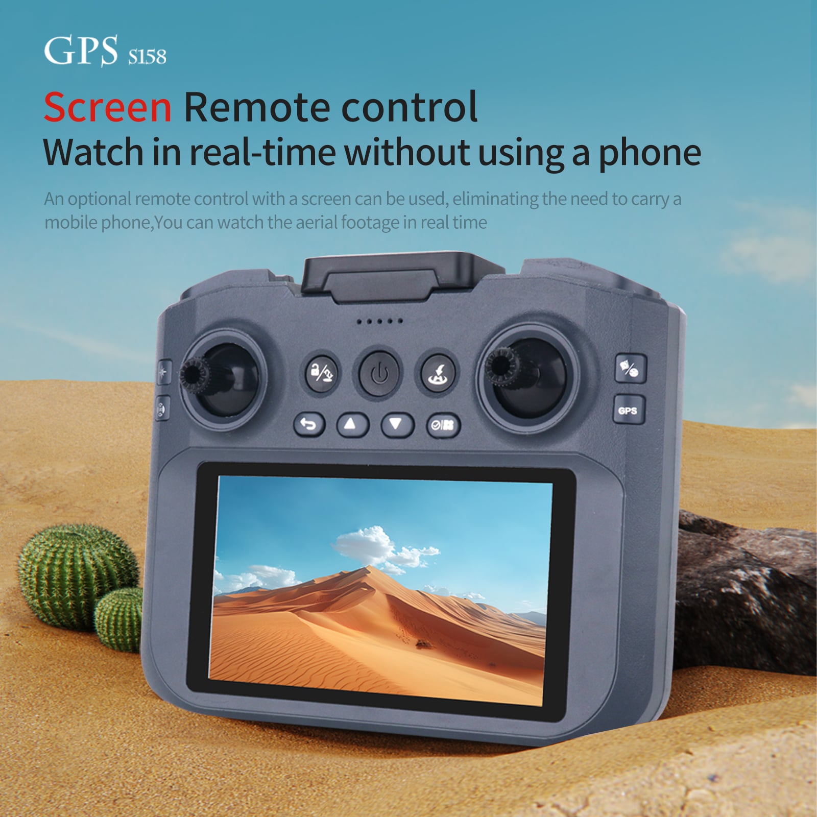 GPS Drone RC Screen 4k HD Camera UAV S158MAX - 画像 (11)