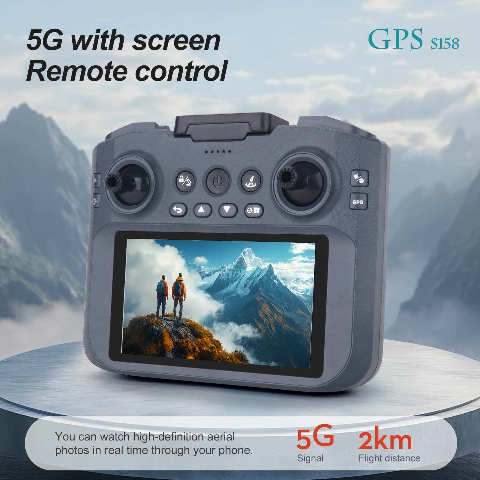 GPS Drone RC Screen 4k HD Camera UAV S158MAX - 画像 (12)