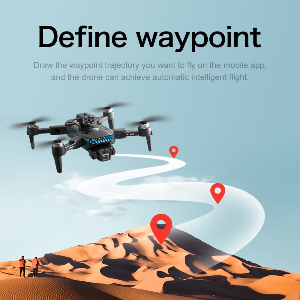 GPS Drone RC Screen Cool Lights Quadcopter XT555 - 画像 (9)