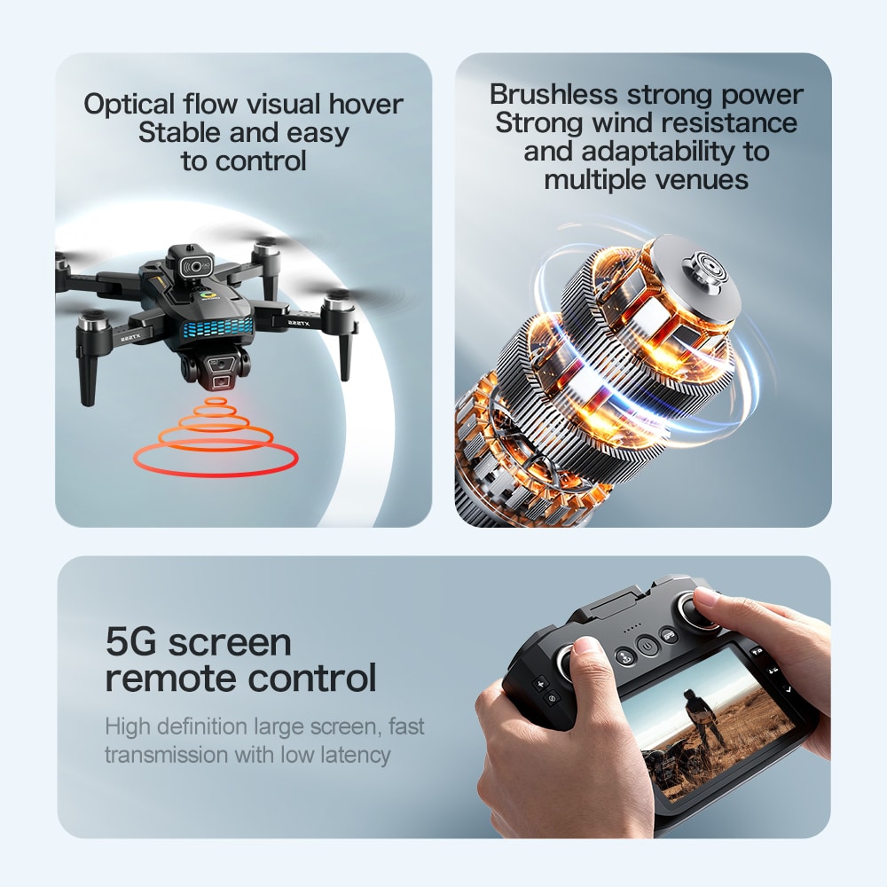 GPS Drone RC Screen Cool Lights Quadcopter XT555 - 画像 (28)